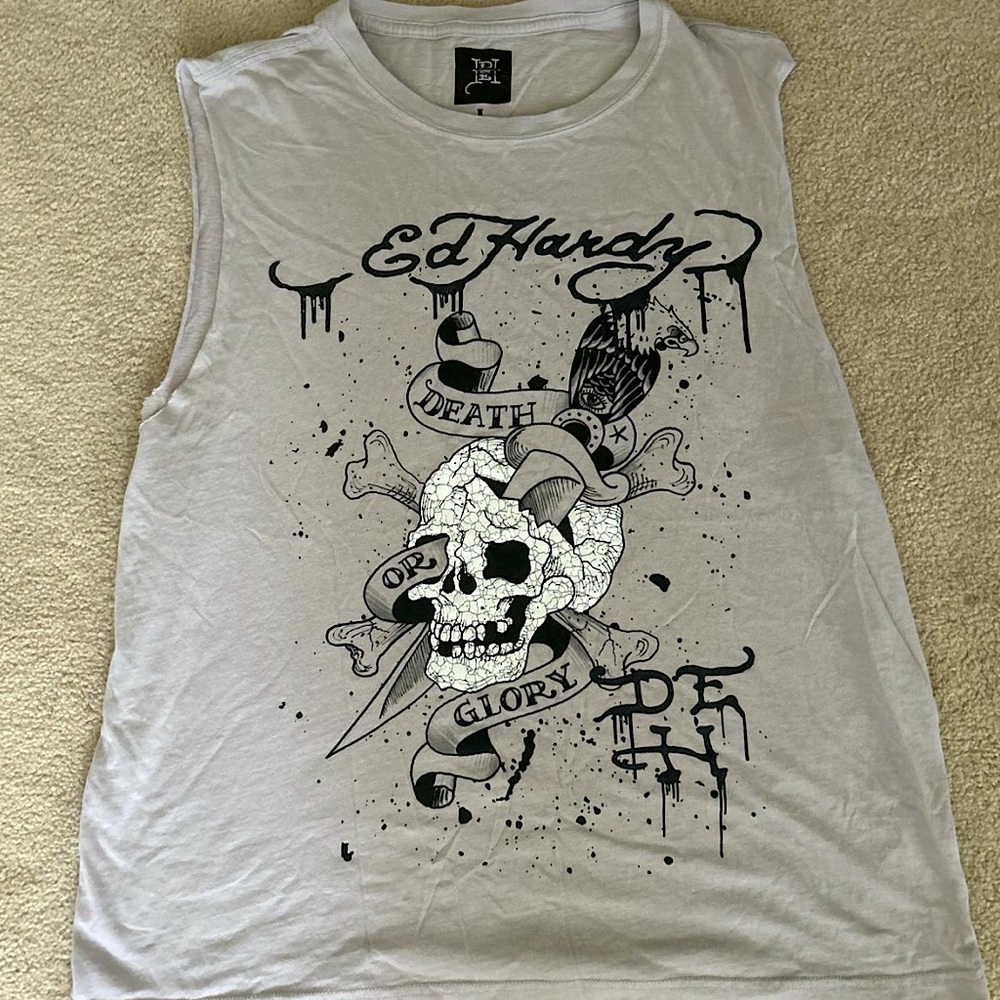 Ed Hardy Skull sleeveless tank